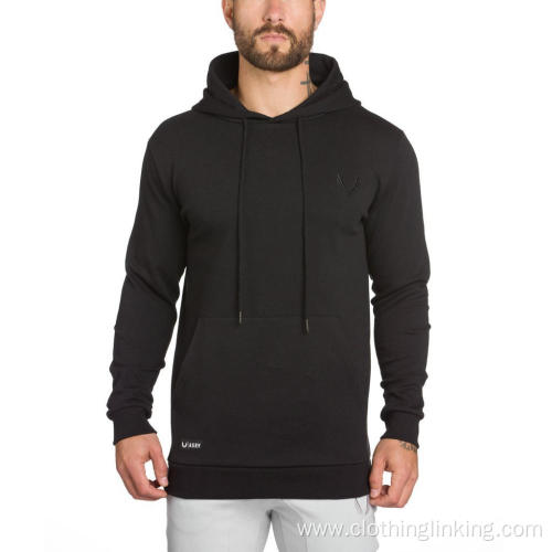Men's Hooded Long-Sleeve Fleece Sweatshirt